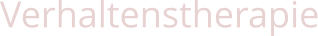 Verhaltenstherapie